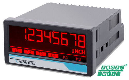 PN350 PROFINET indicator with touchscreen and graphic display