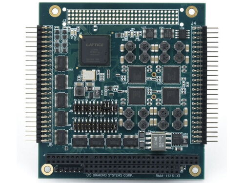 MM-1616A 4/8/16 channel 16-bit Analog Output PC/104 Module with Digital I/O