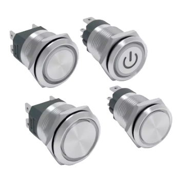 AJ5 Series High current metal button switch