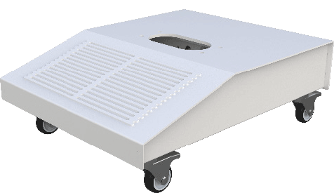 Kiosk Plate with Wheels 120-2