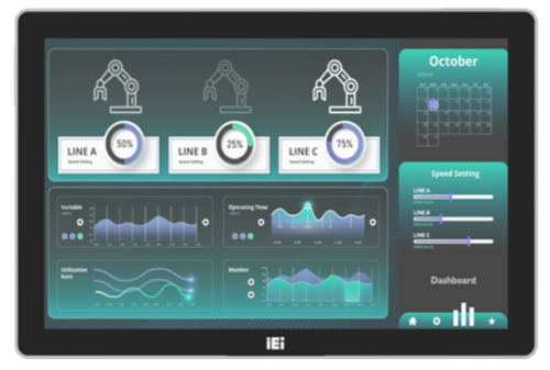 AFL4-W13-EHL 13.3” Fanless Panel PC